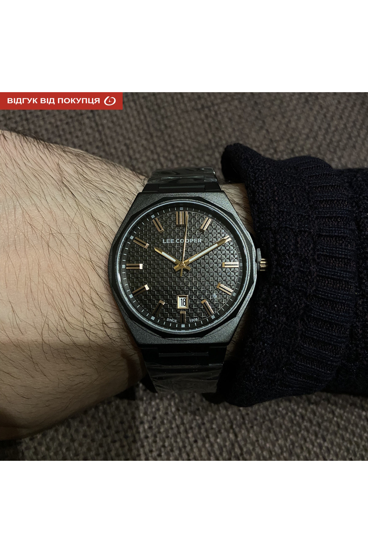 Чоловічий годинник  Lee Cooper Knight Black
