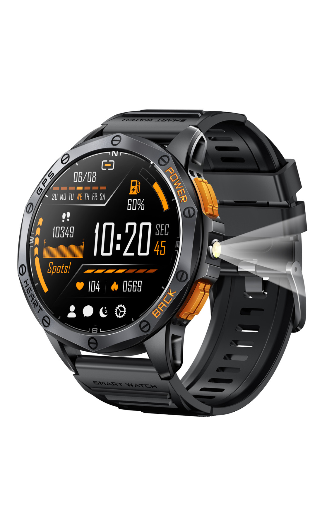 Смарт годинник  Smart GPS Max Black, 2 ремінці