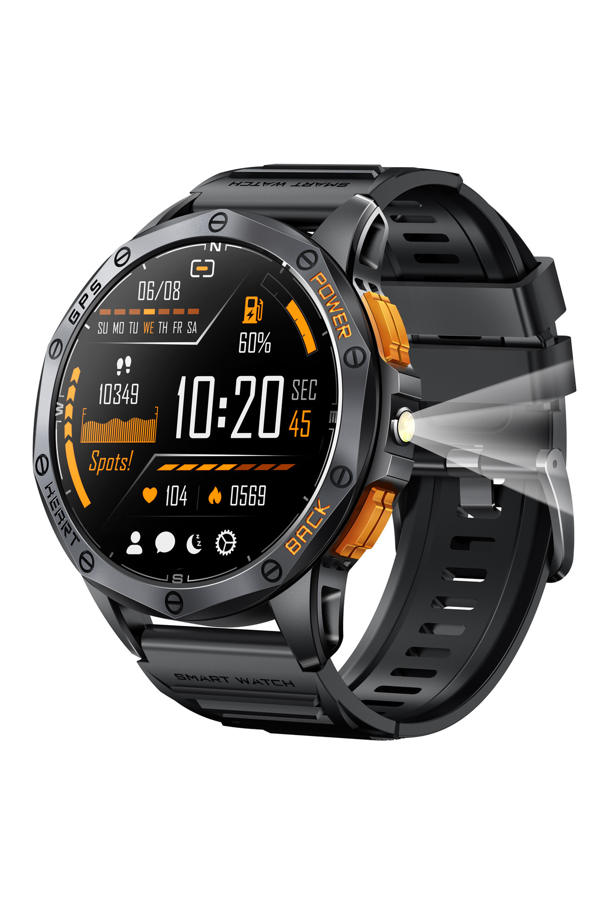 Смарт годинник  Smart GPS Max Black, 2 ремінці