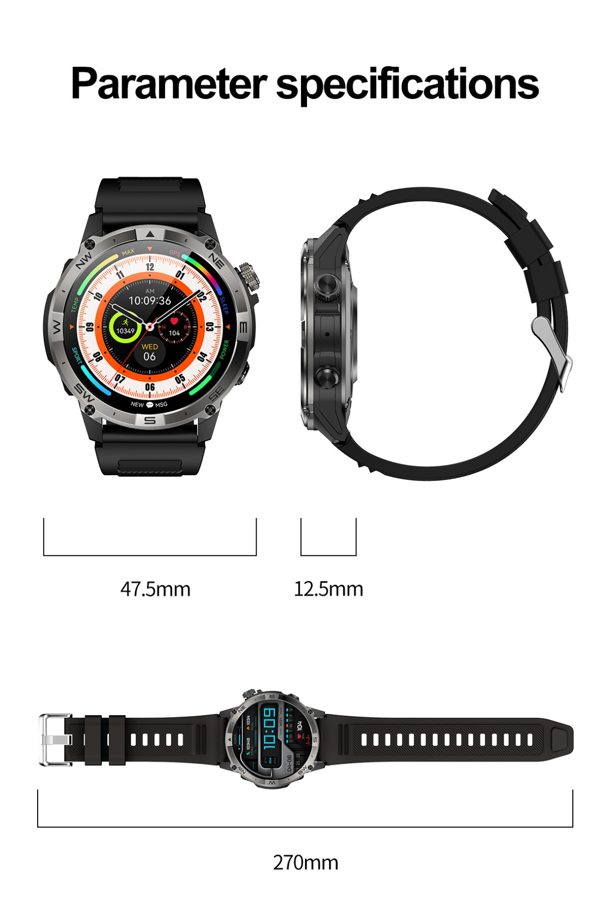 Смарт годинник  North Edge GPS Smart Titan з компасом