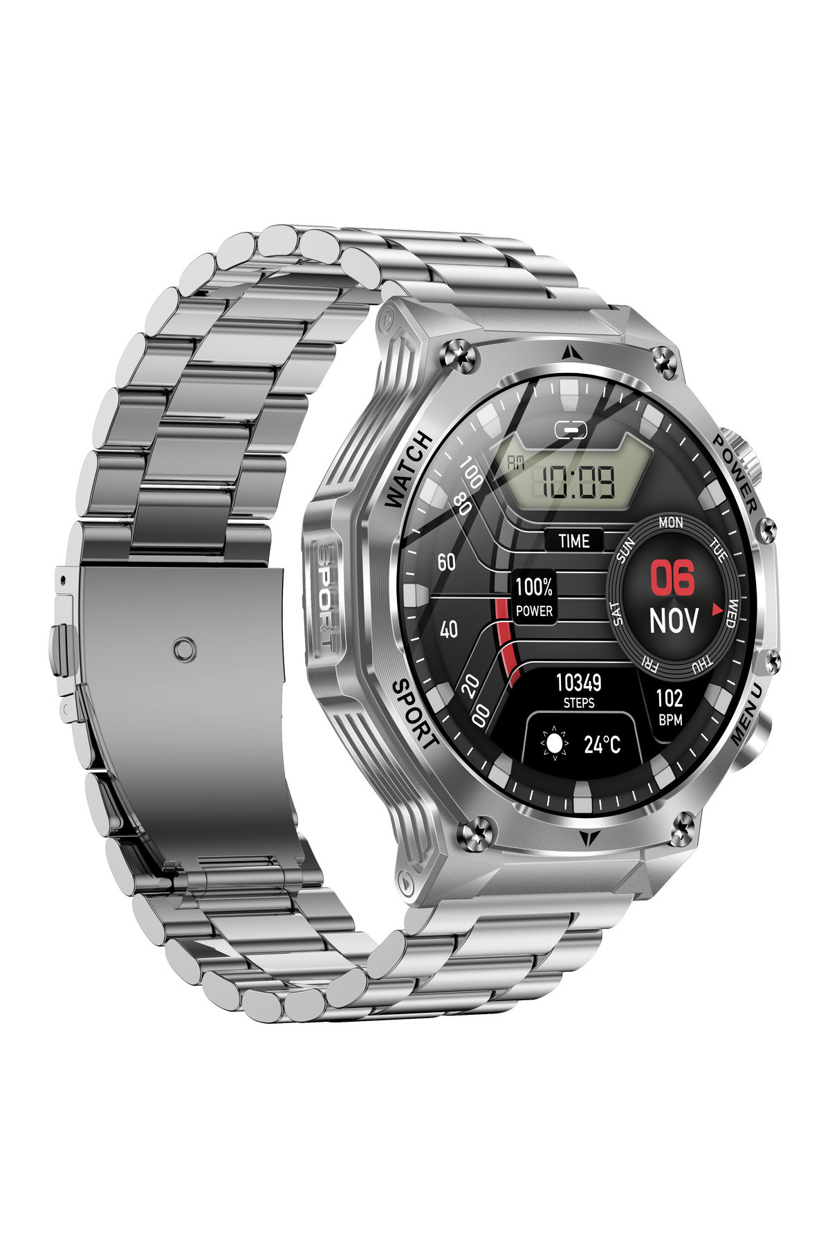 Смарт годинник  Smart Surf X Pro Steel, 2 ремінці