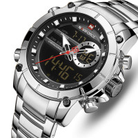 Чоловічий годинник  Naviforce Jazz Silver