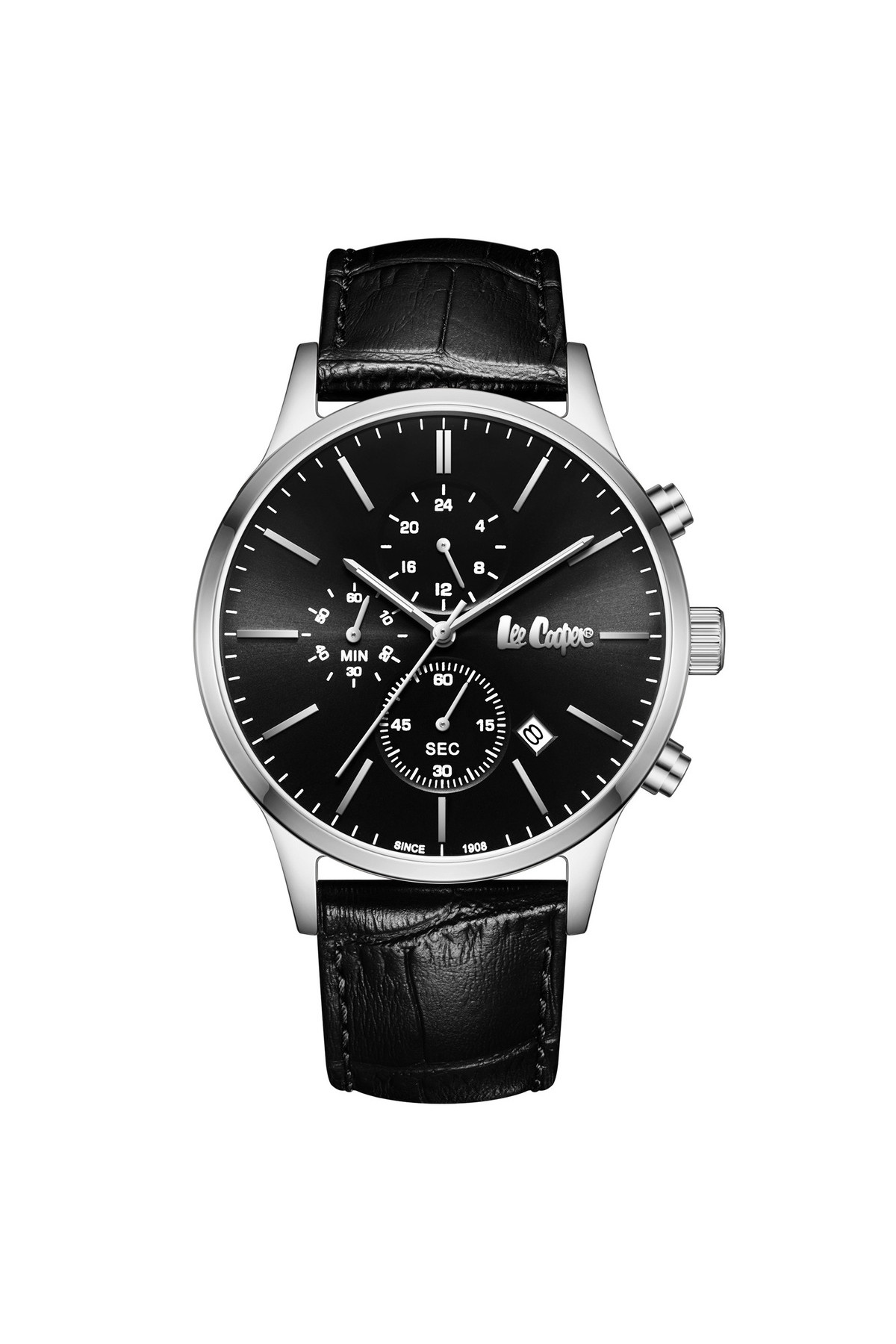 Чоловічий годинник  Lee Cooper Leather Black