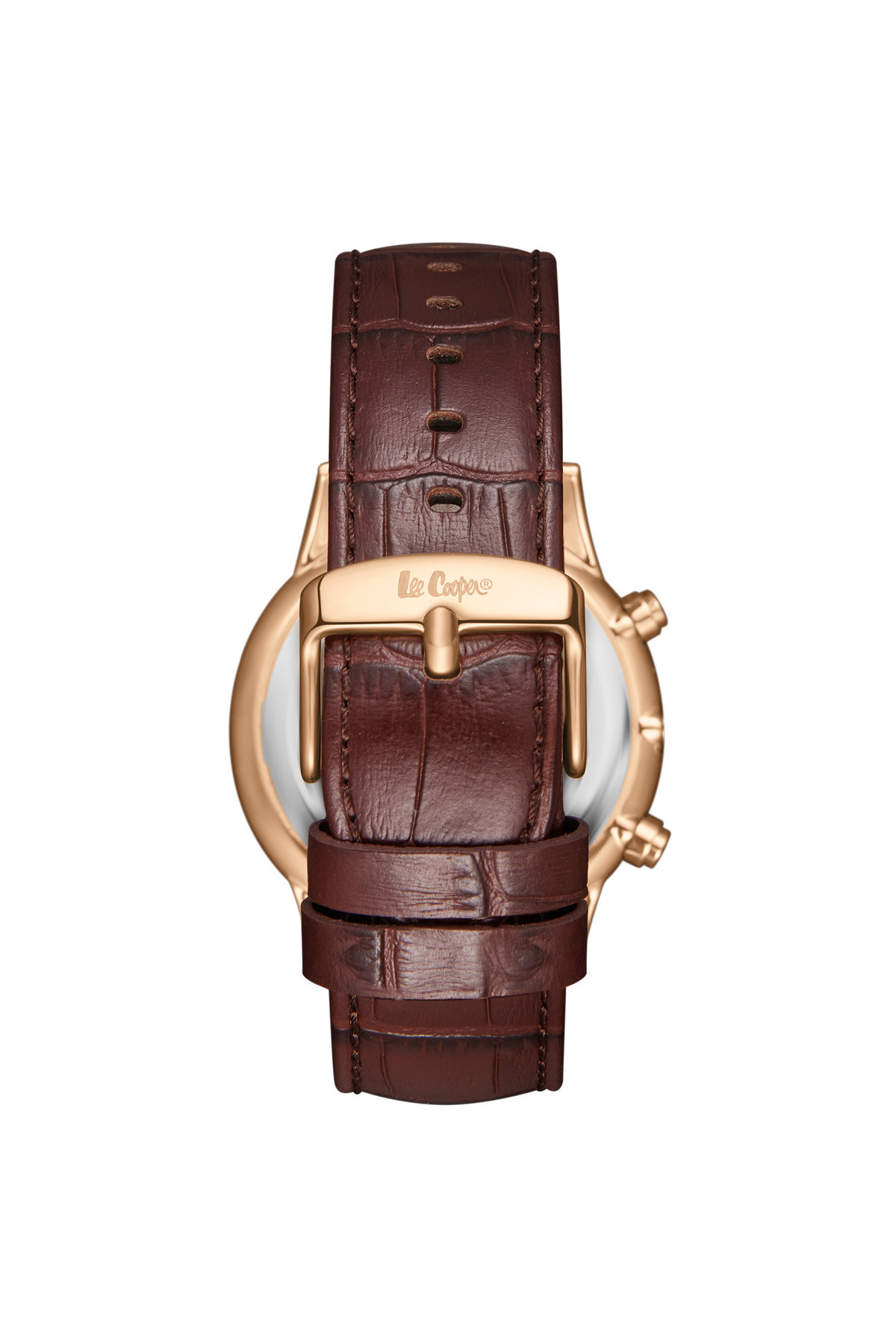 Чоловічий годинник  Lee Cooper Leather Gold