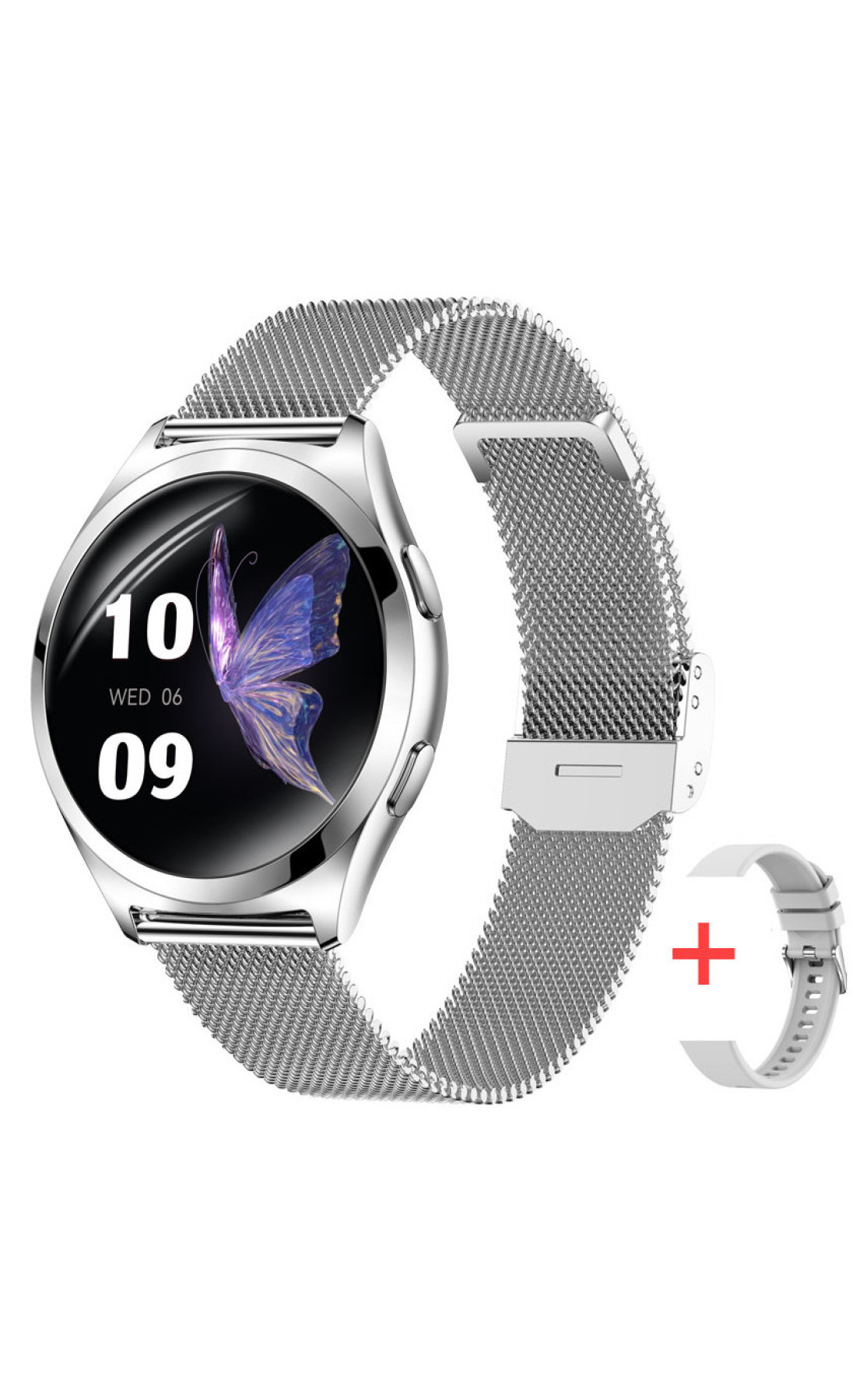Смарт годинник  Smart Love Pro Silver Steel, 2 ремінці