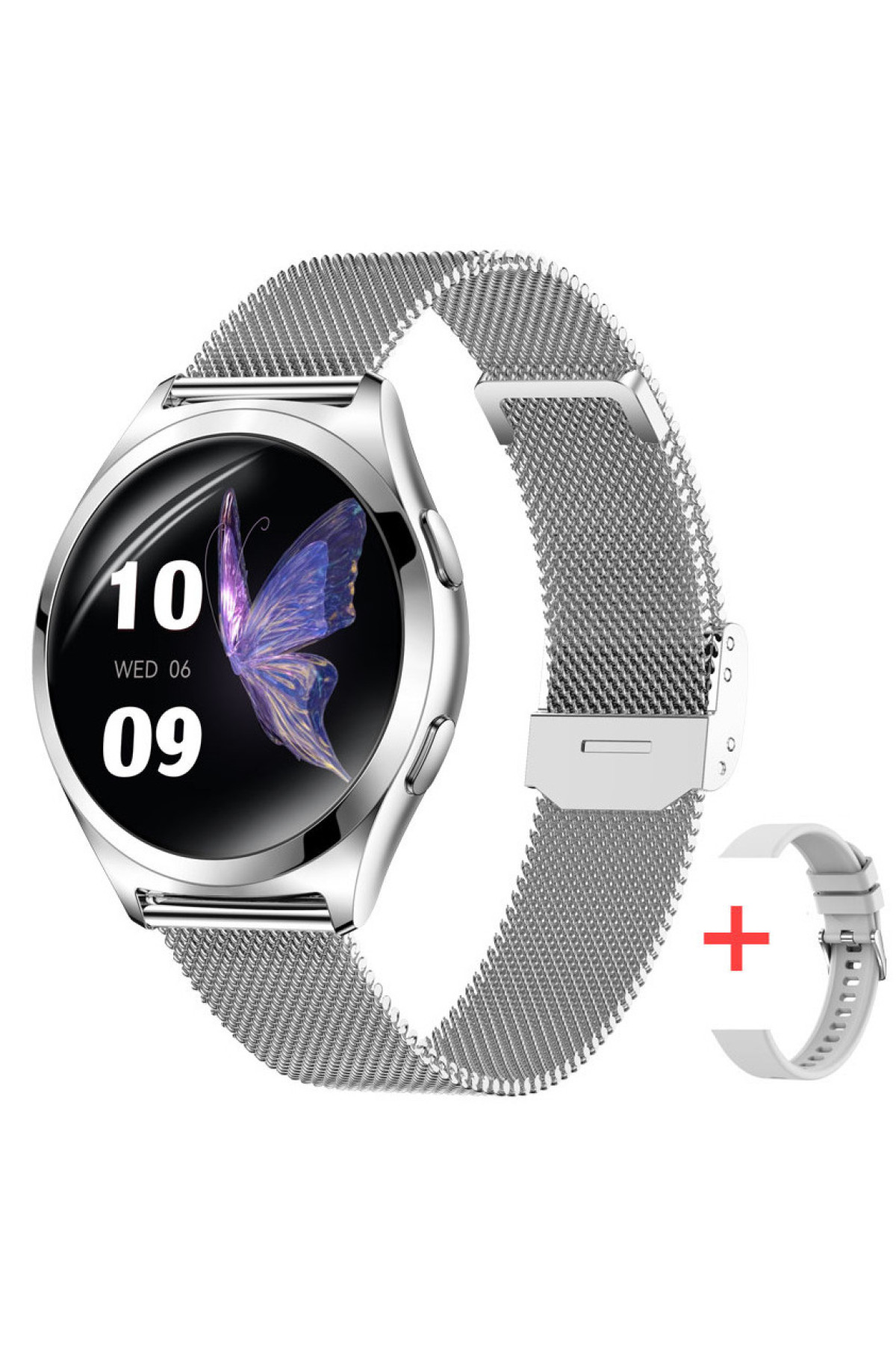 Смарт годинник  Smart Love Pro Silver Steel, 2 ремінці