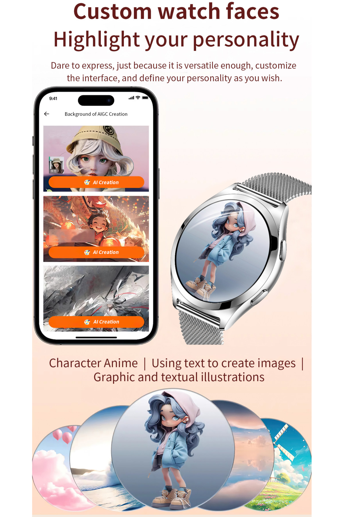 Смарт годинник  Smart Love Pro Silver Rubber, 2 ремінці
