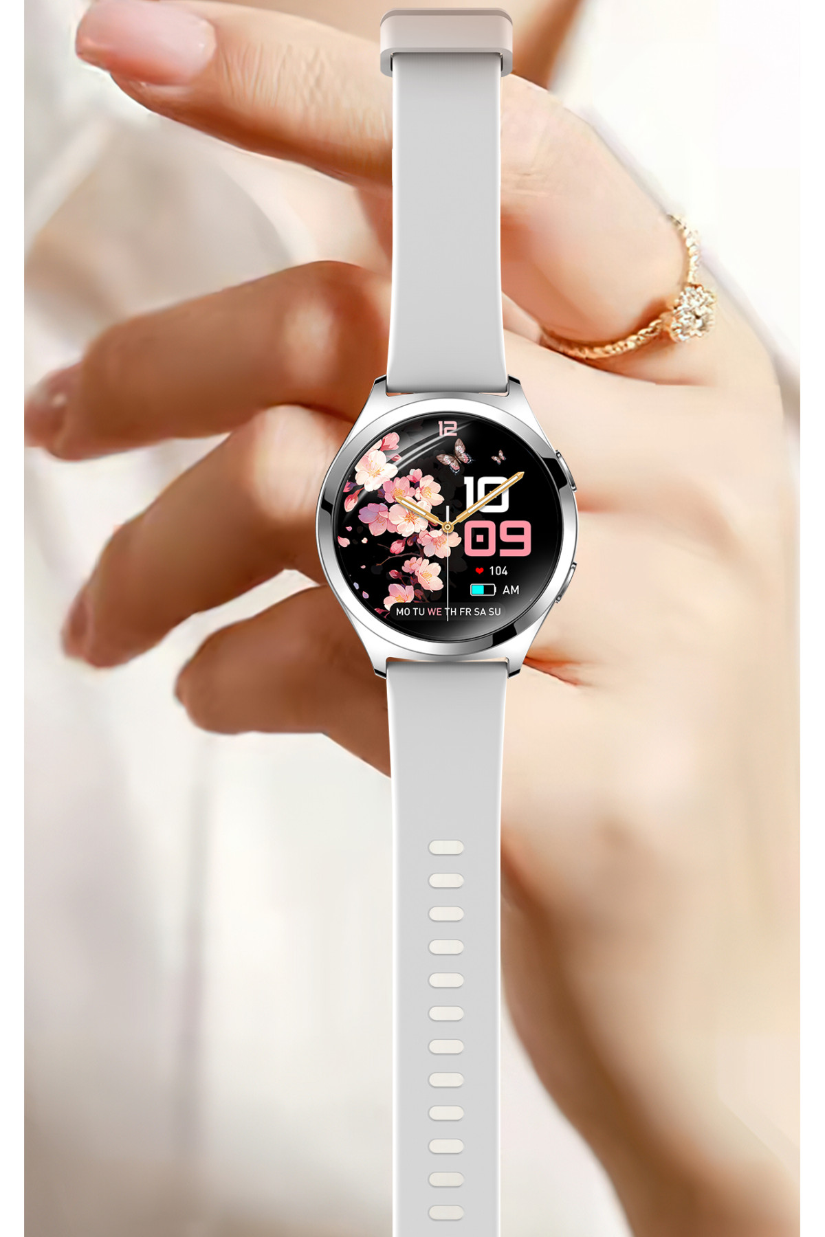 Смарт годинник  Smart Love Pro Silver Rubber, 2 ремінці