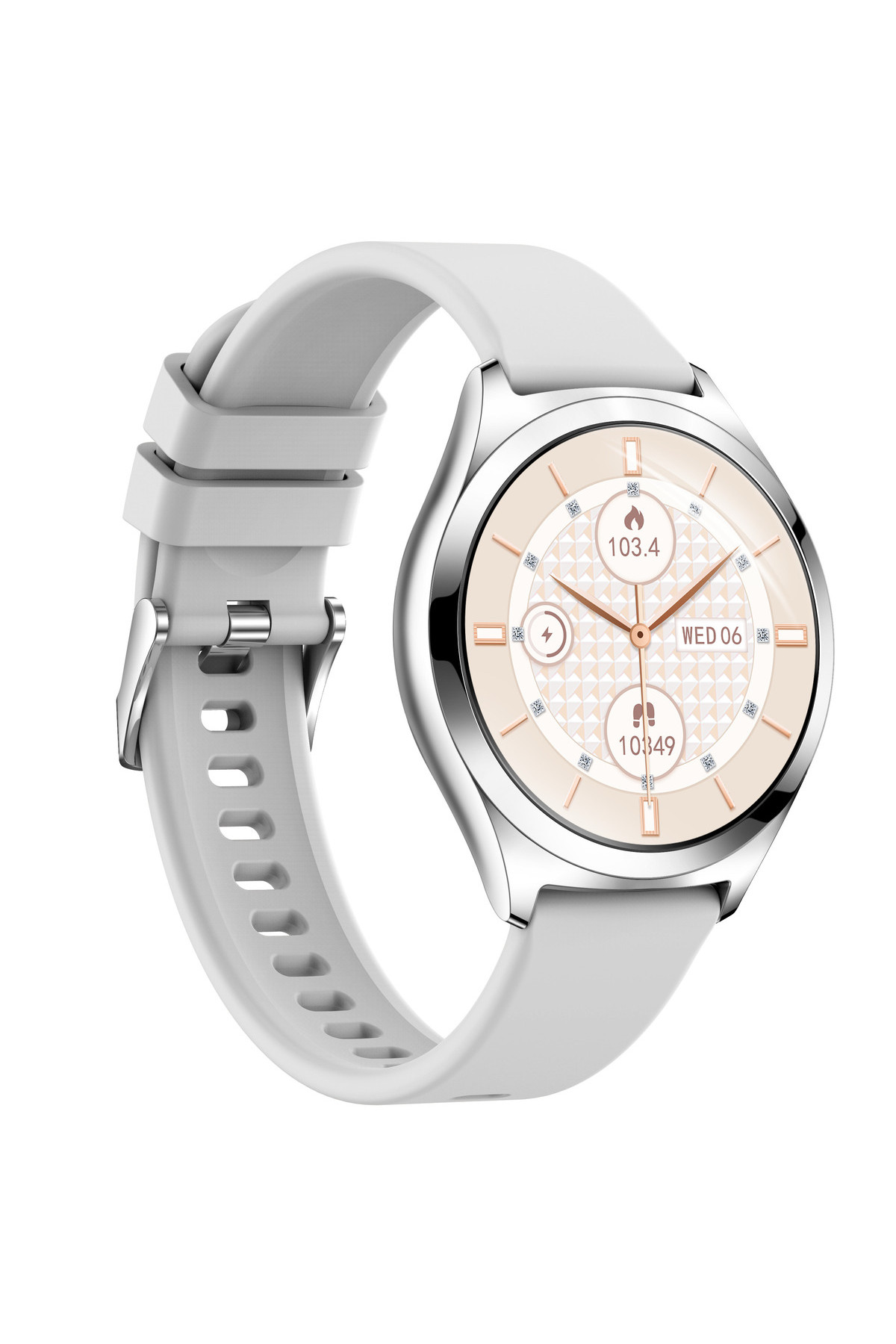 Смарт годинник  Smart Love Pro Silver Rubber, 2 ремінці