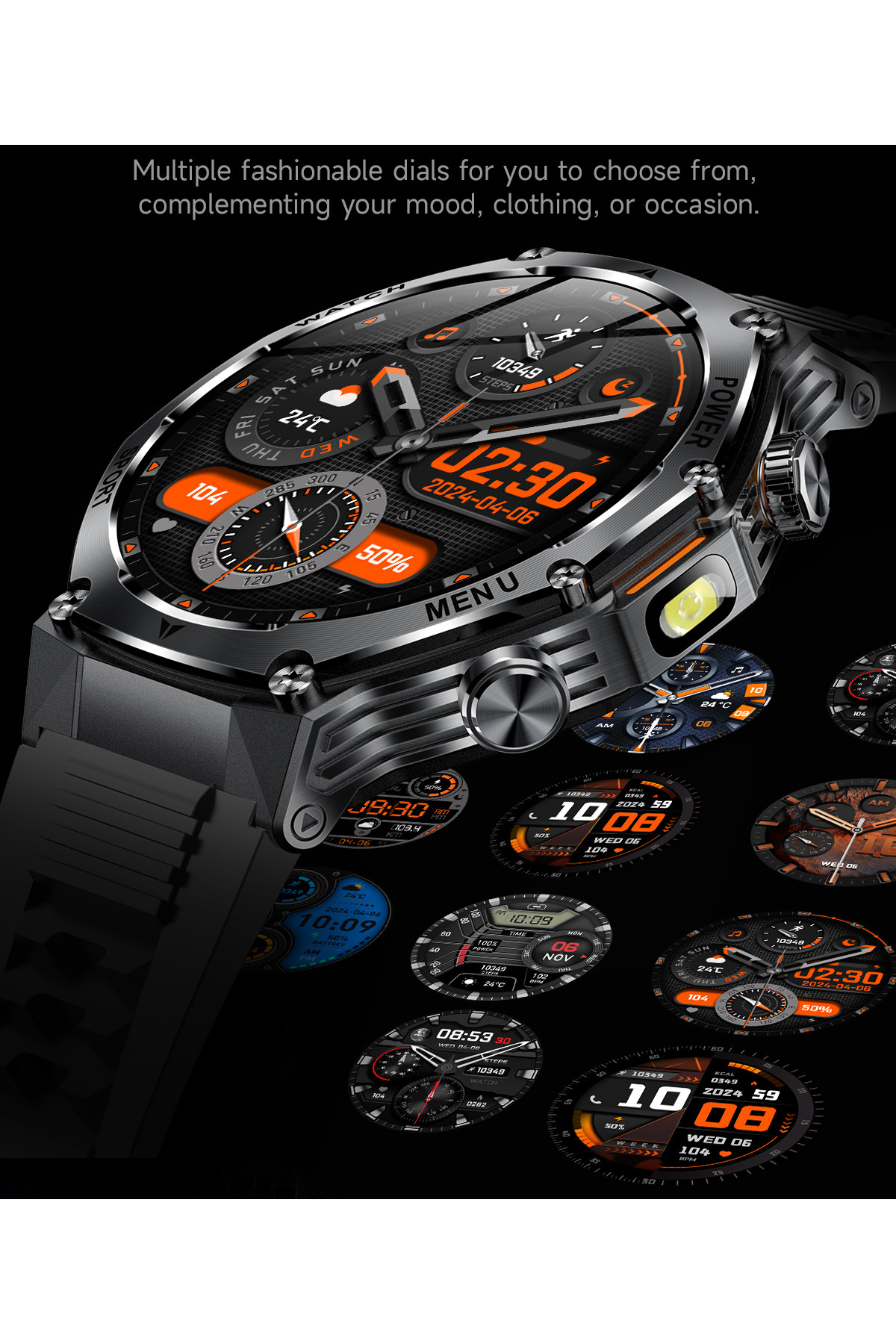 Смарт годинник  Smart Surf X Pro Black Rubber, 2 ремінці