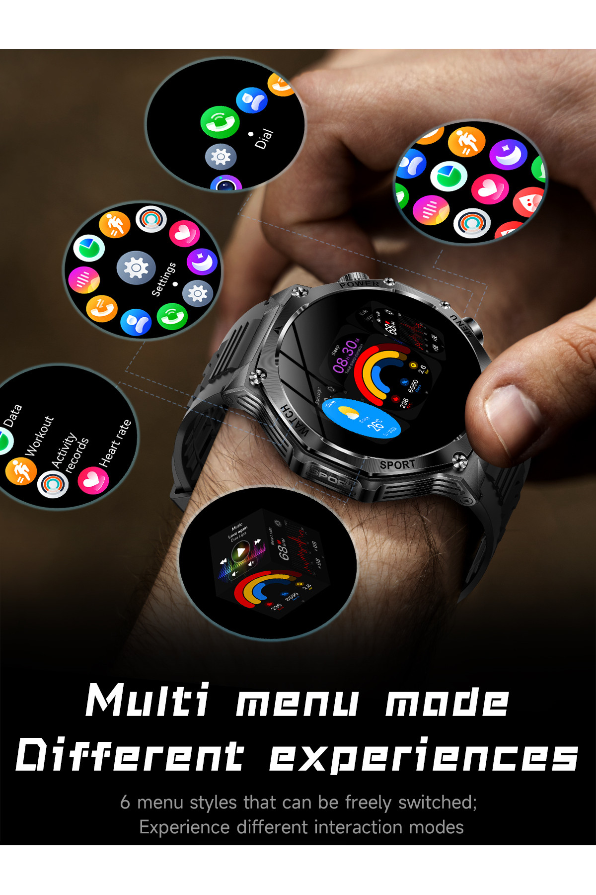 Смарт годинник  Smart Surf X Pro Black Rubber, 2 ремінці