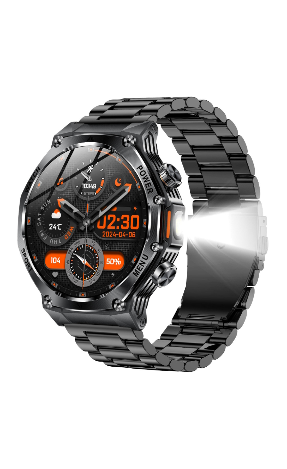 Смарт годинник  Smart Surf X Pro Black Steel, 2 ремінці