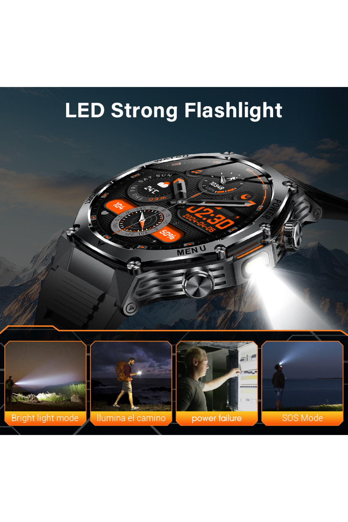 Смарт годинник  Smart Surf X Pro Black Steel, 2 ремінці