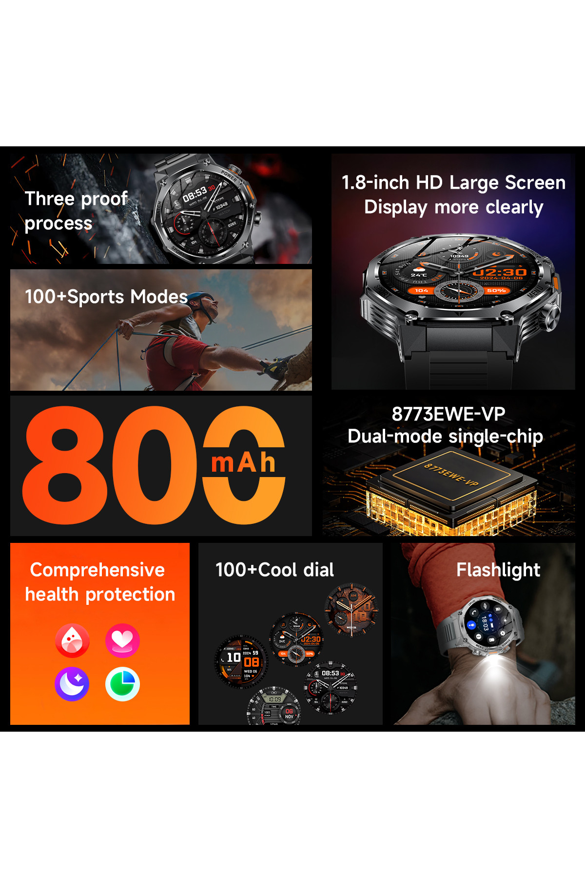Смарт годинник  Smart Surf X Pro Black Steel, 2 ремінці