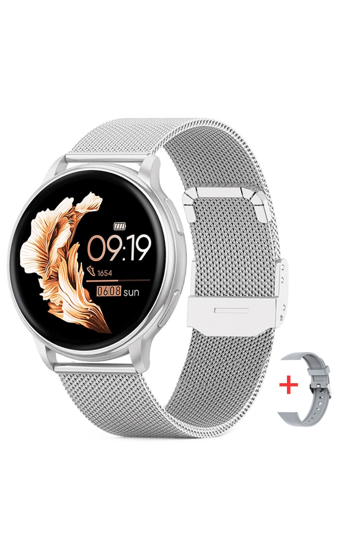 Смарт годинник  Smart Melisia Silver Steel, 2 ремінці