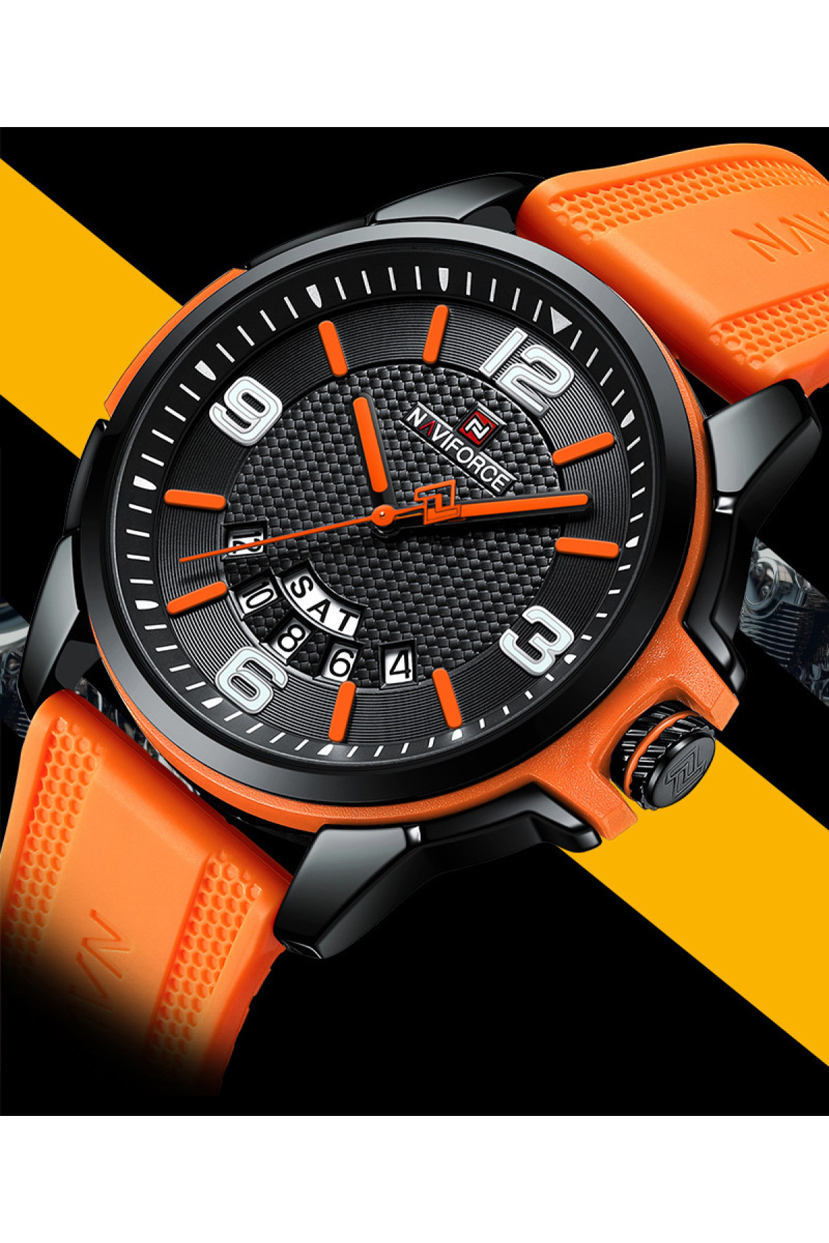 Чоловічий годинник  Naviforce Young Orange
