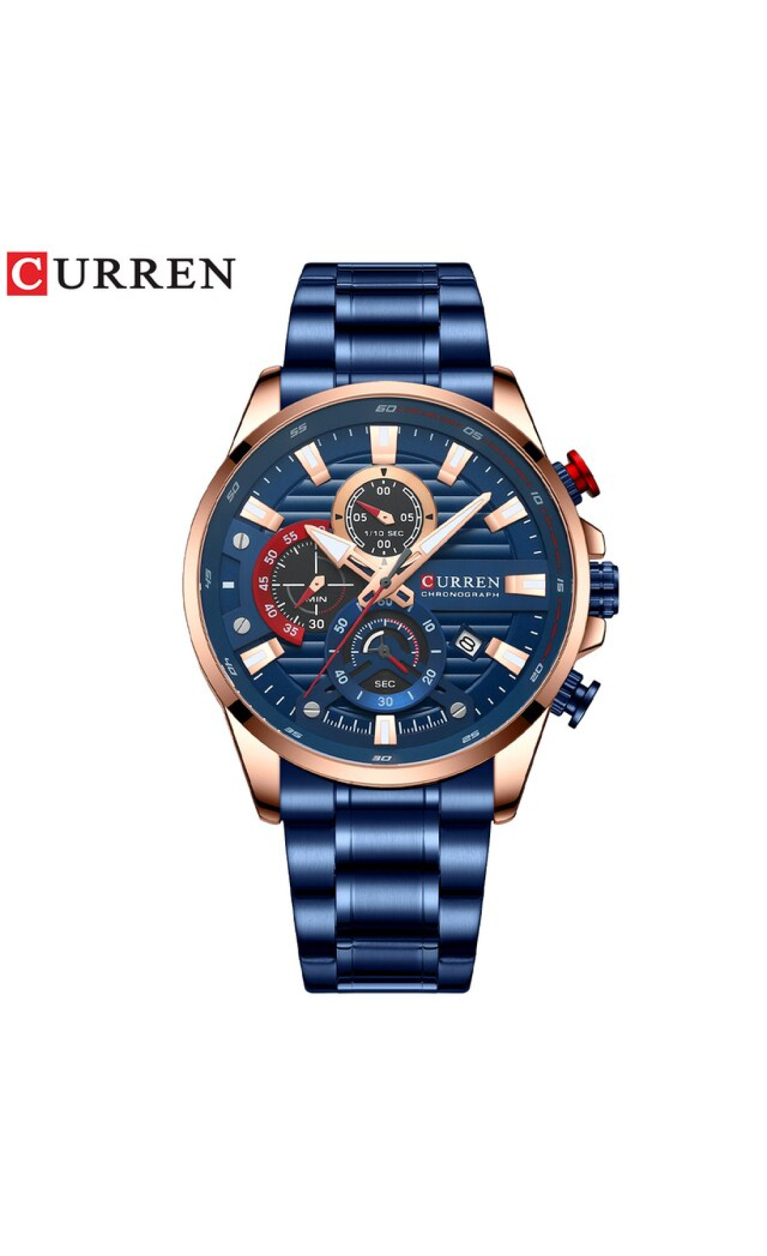 Наручні годинники Curren Curren Curren 8415 Blue-Gold