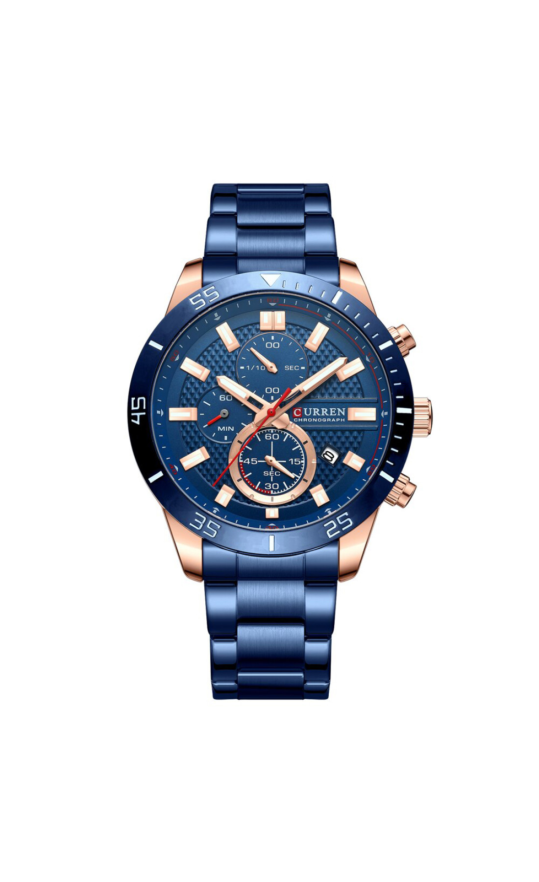 Наручні годинники Curren Curren Curren 8417 Blue-Gold