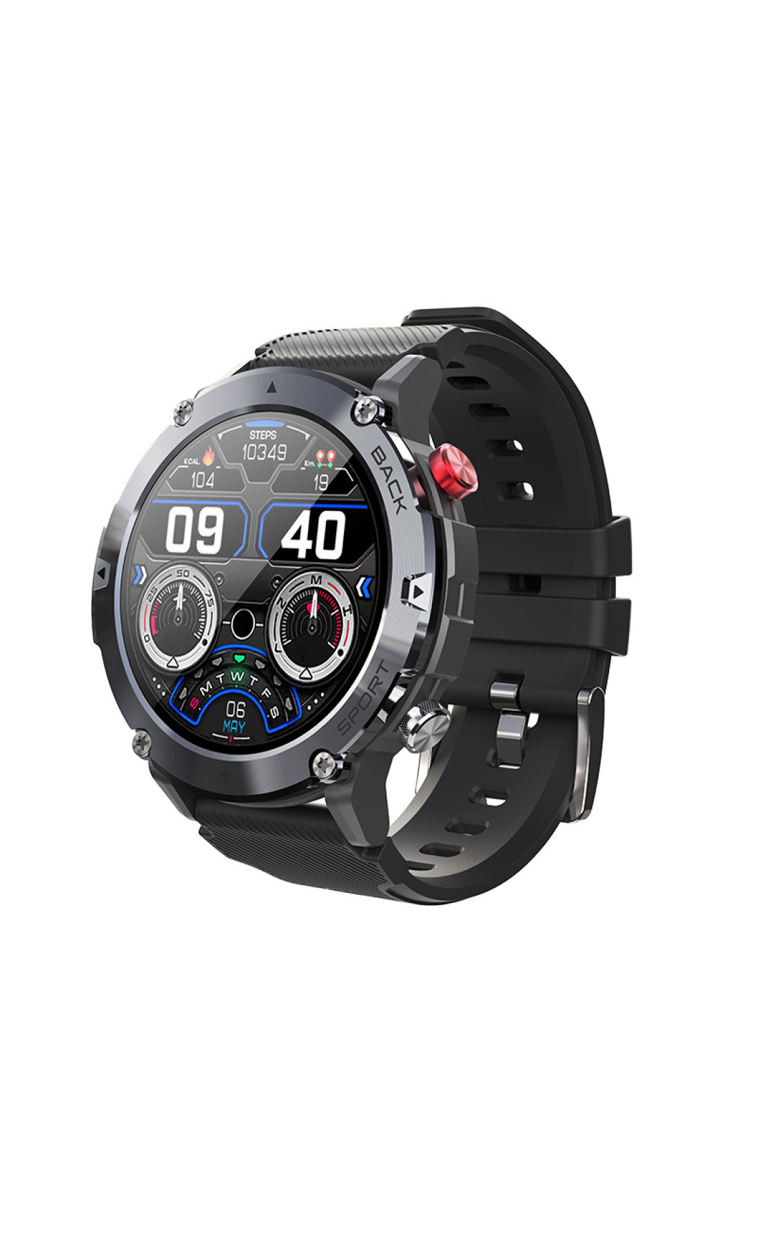 Смарт годинники Modfit Modfit Modfit Sniper All Black 36 мм.