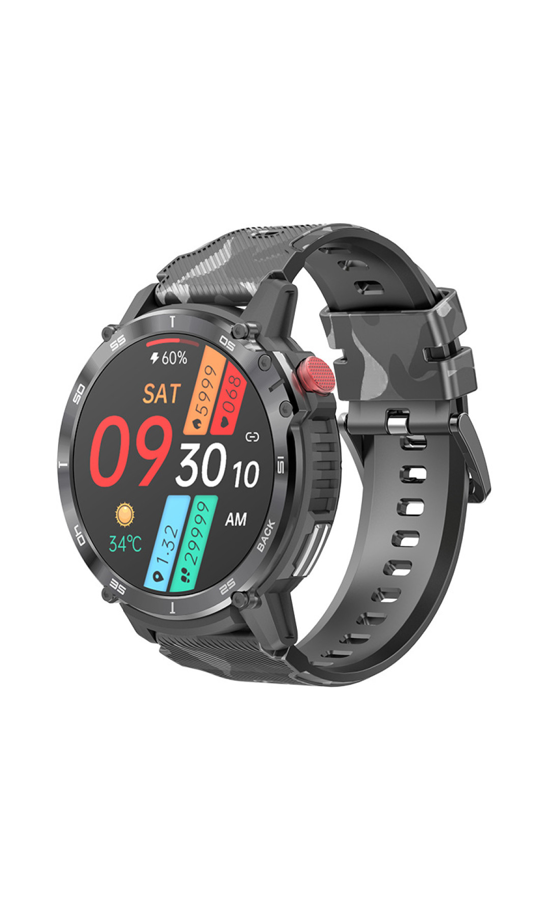 Смарт годинники Modfit Modfit Modfit Sniper Pro All Black 41 мм.