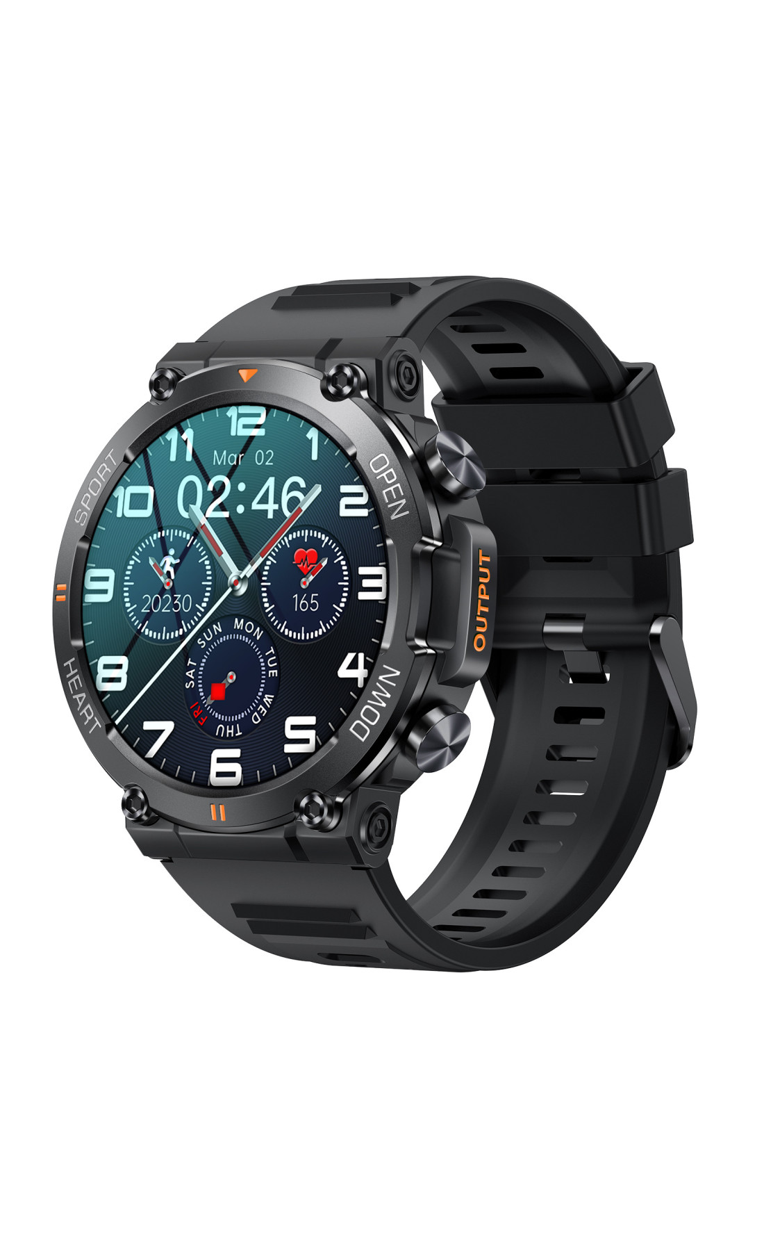 Смарт годинники Modfit Modfit Modfit Hunter All Black 36 мм.