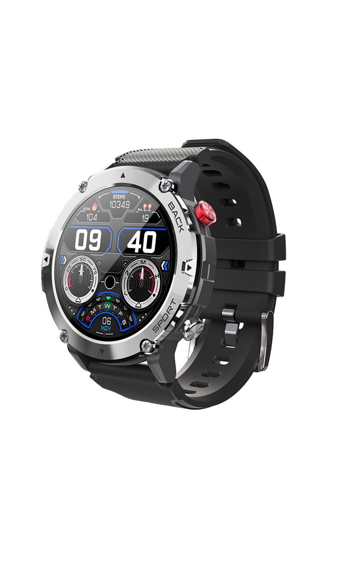 Смарт годинники Modfit Modfit Modfit Sniper Black-Silver 36 мм.