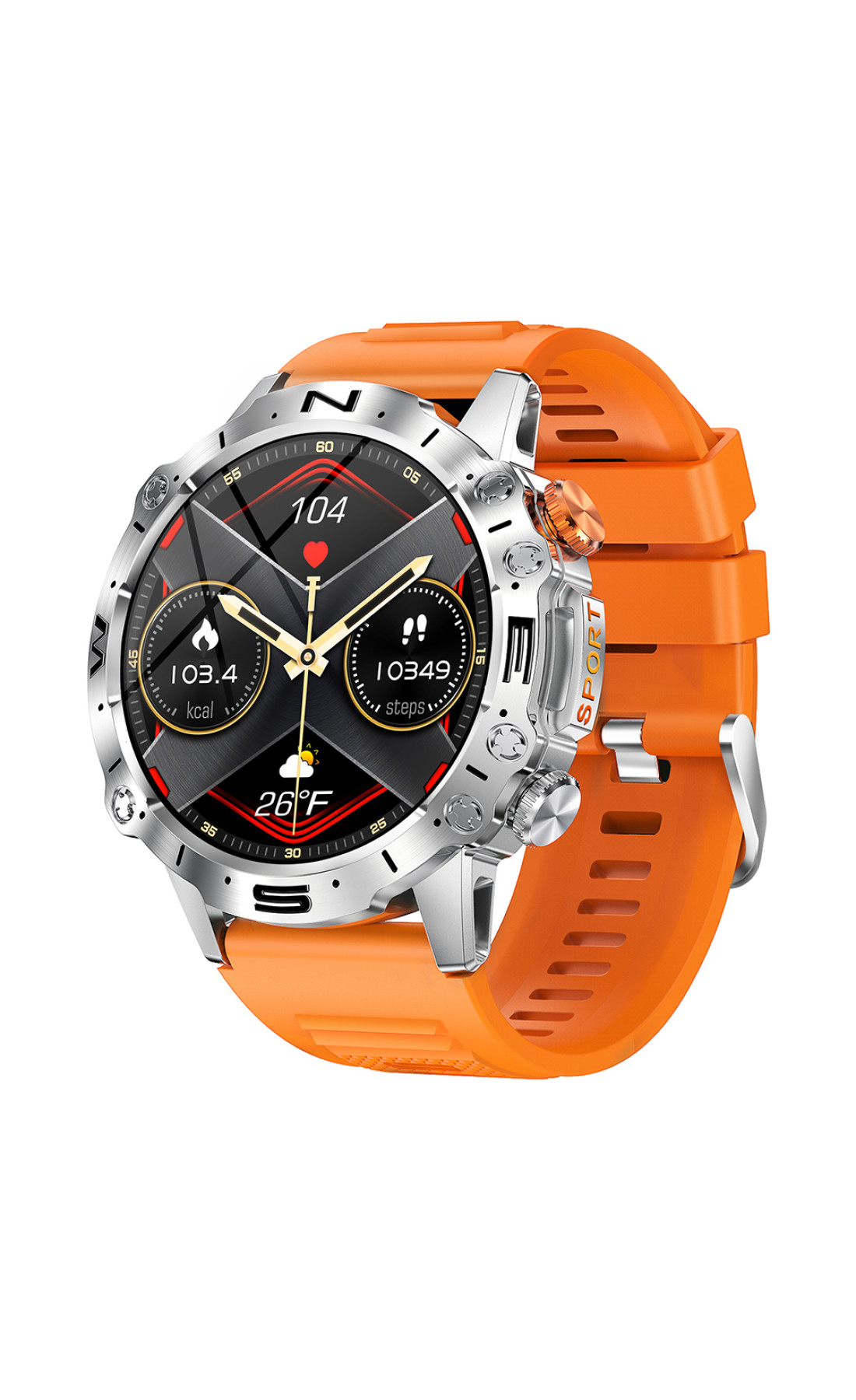 Смарт годинники Modfit Modfit Modfit Combat Silver Orange