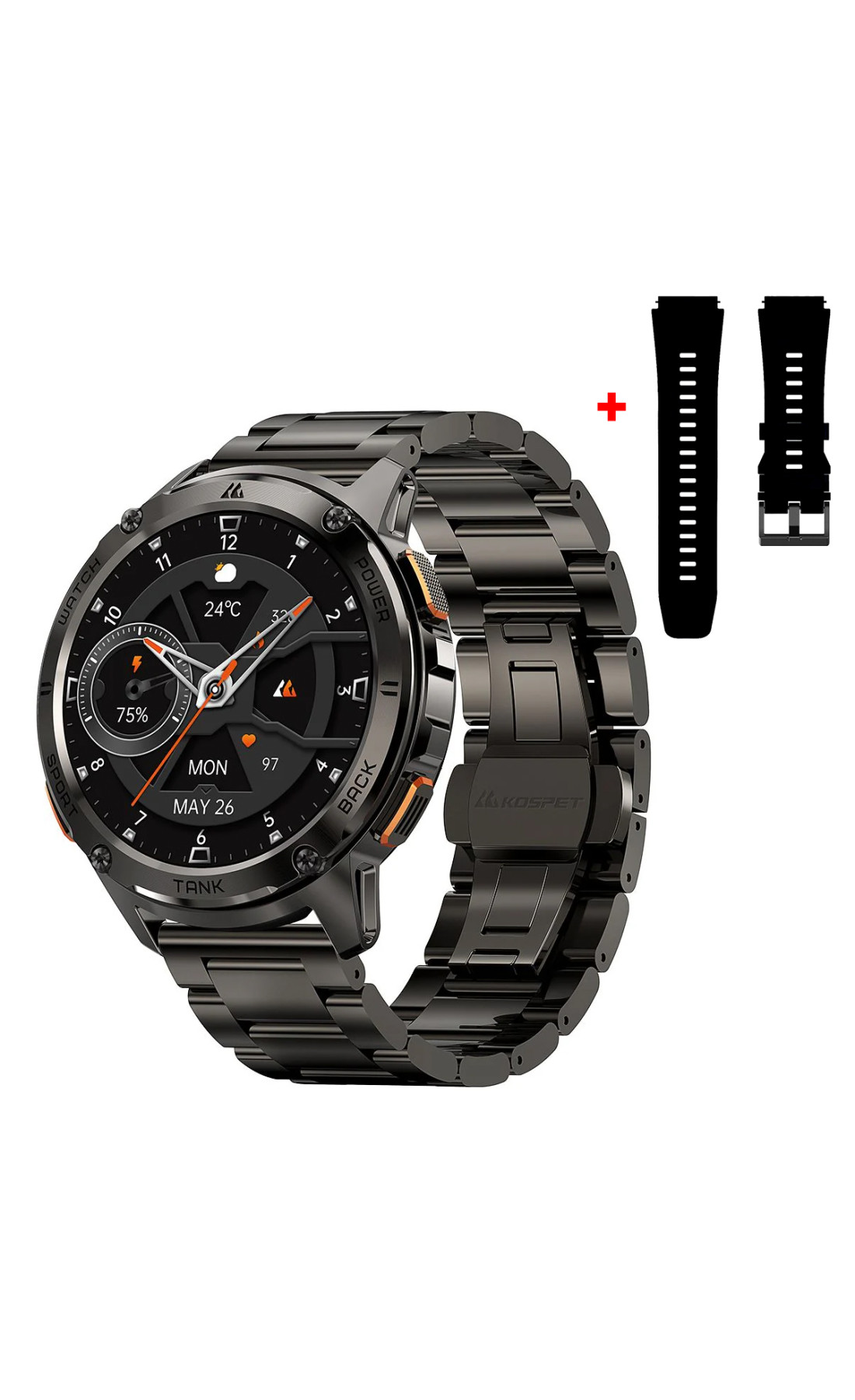 Смарт годинники Kospet Kospet Kospet TANK T3 Black Special Edition