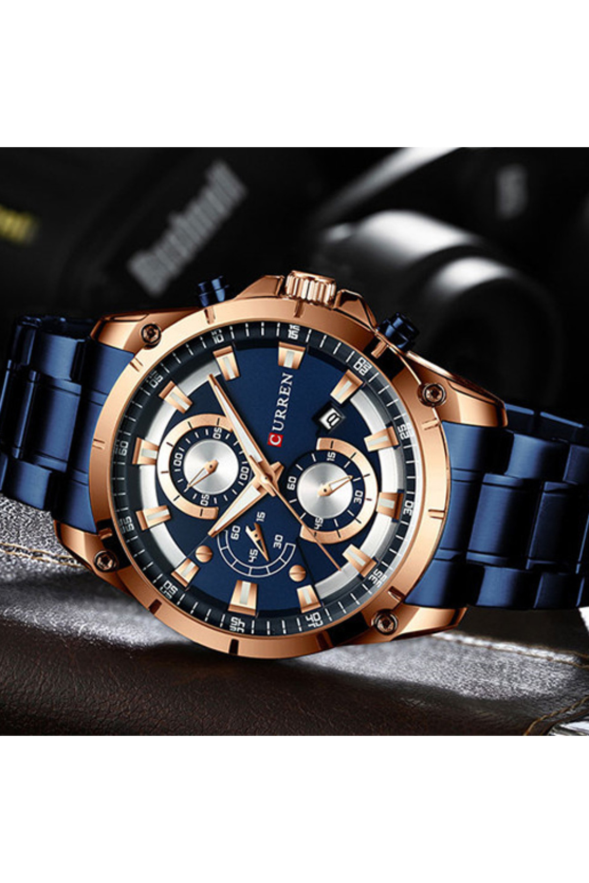 Наручні годинники Curren Curren Curren 8360 Blue-Gold