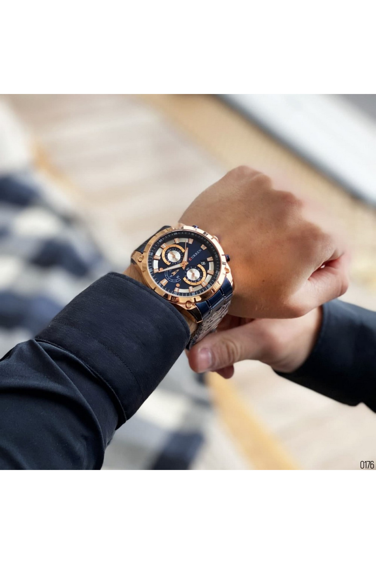 Наручні годинники Curren Curren Curren 8360 Blue-Gold
