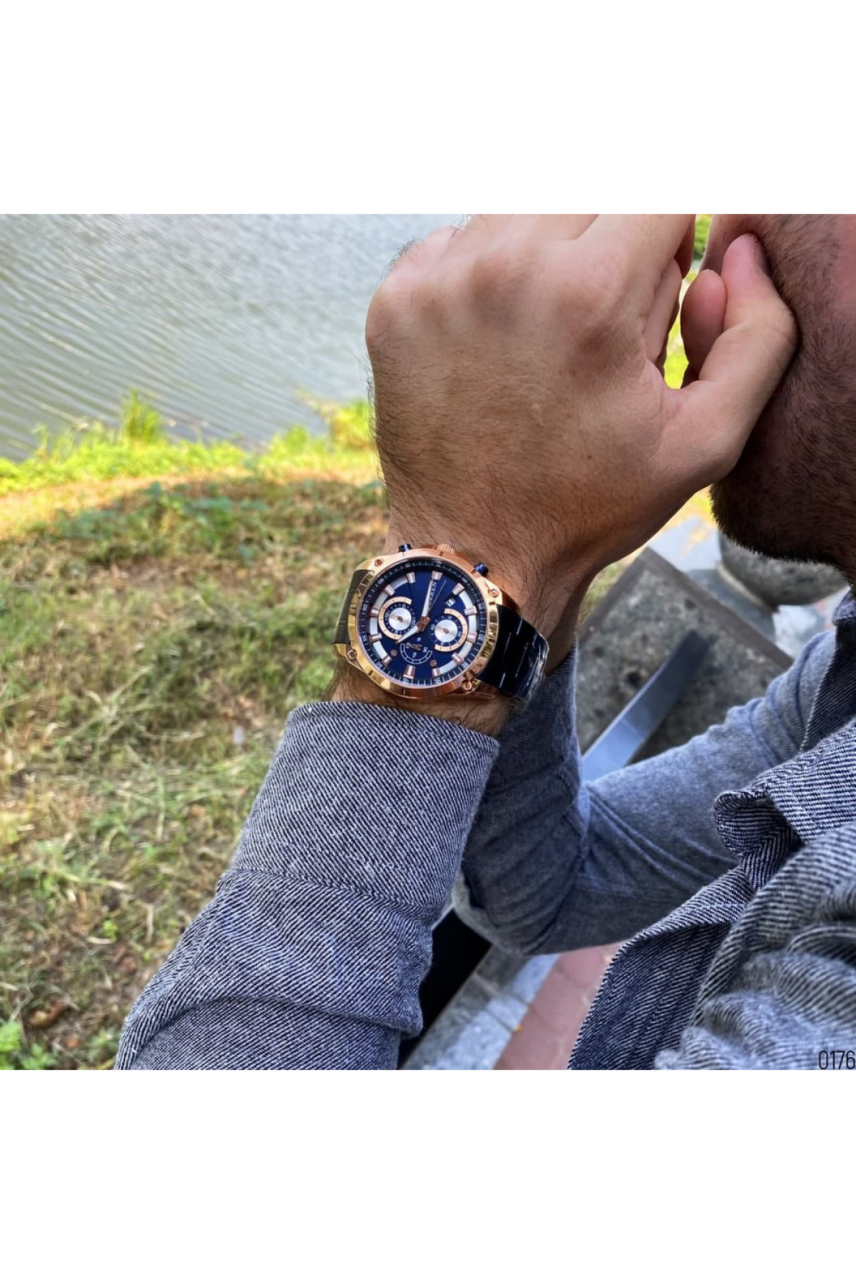 Наручні годинники Curren Curren Curren 8360 Blue-Gold