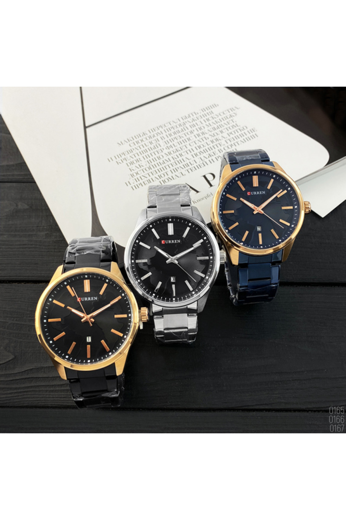Наручні годинники Curren Curren Curren 8366 Black-Gold