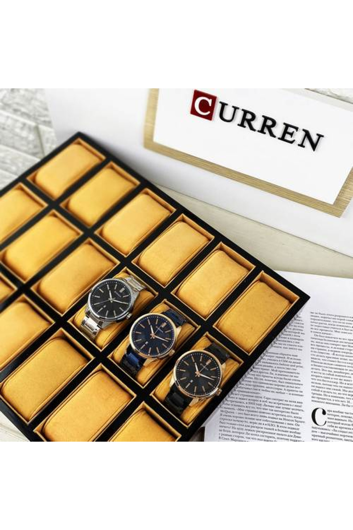 Наручні годинники Curren Curren Curren 8366 Black-Gold