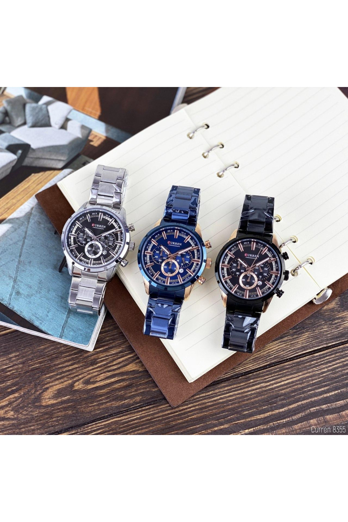 Наручні годинники Curren Curren Curren 8355 Blue-Cuprum