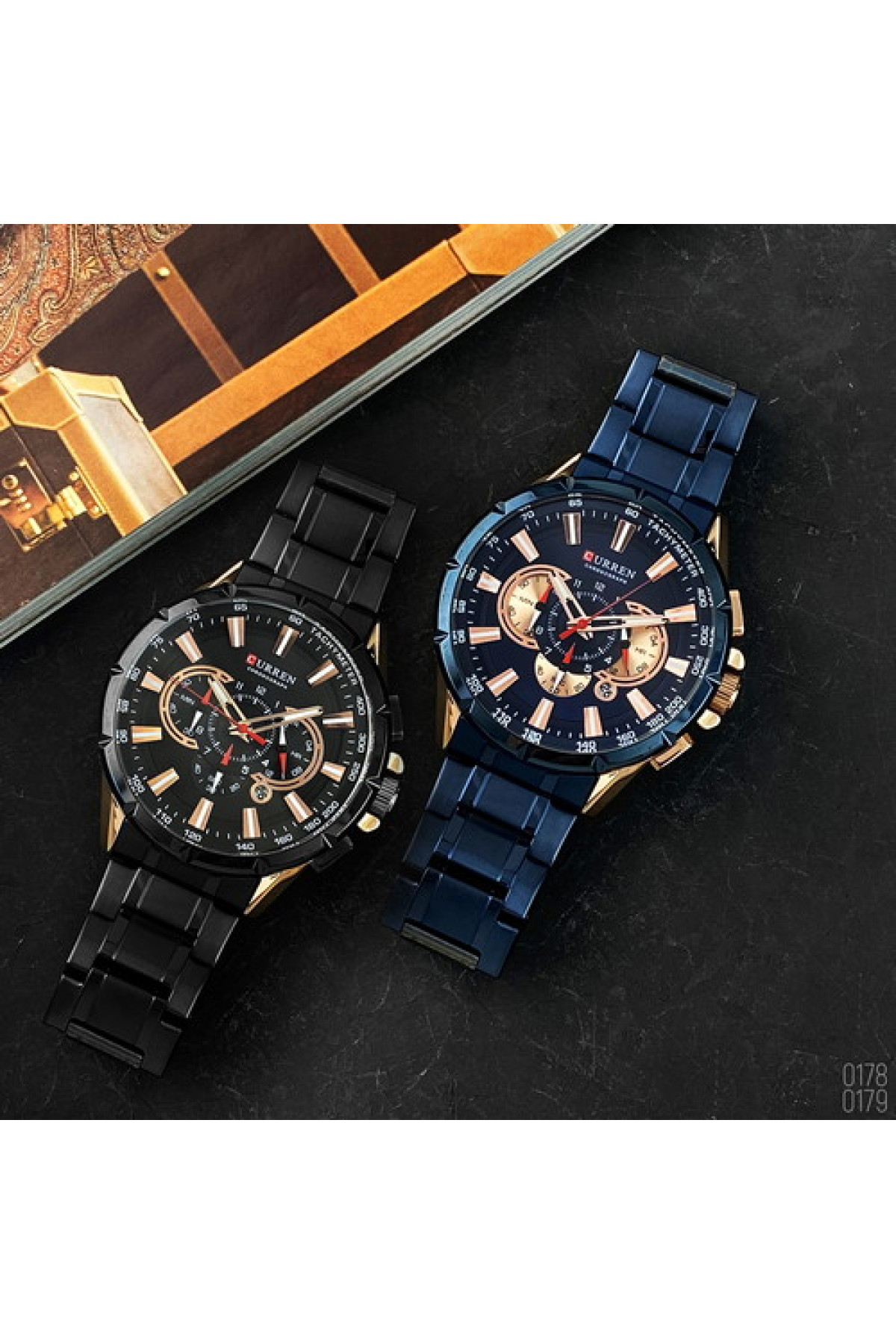 Наручні годинники Curren Curren Curren 8363 Black-Cuprum