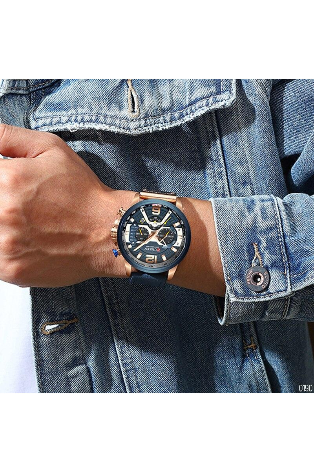 Наручні годинники Curren Curren Curren 8329 Blue-Gold