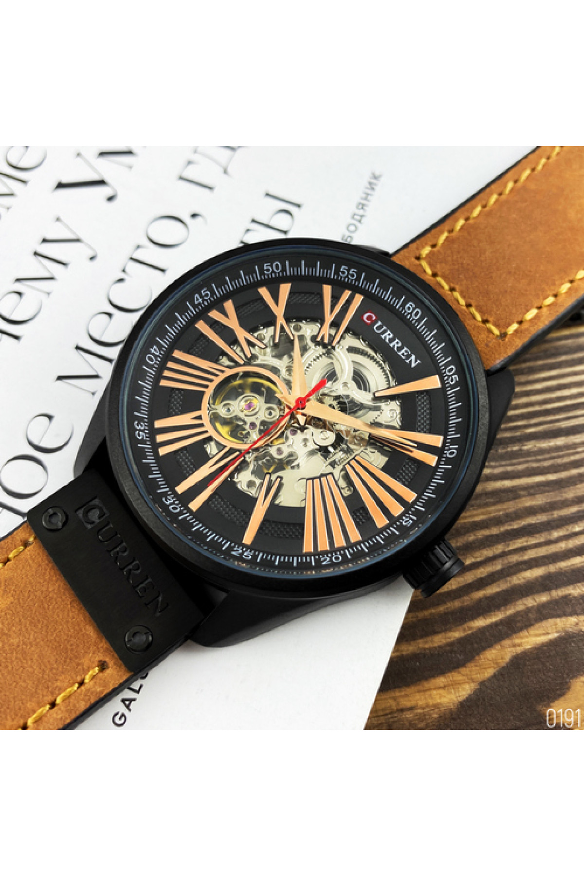 Наручні годинники Curren Curren Curren 8299 Black-Gold-Brown