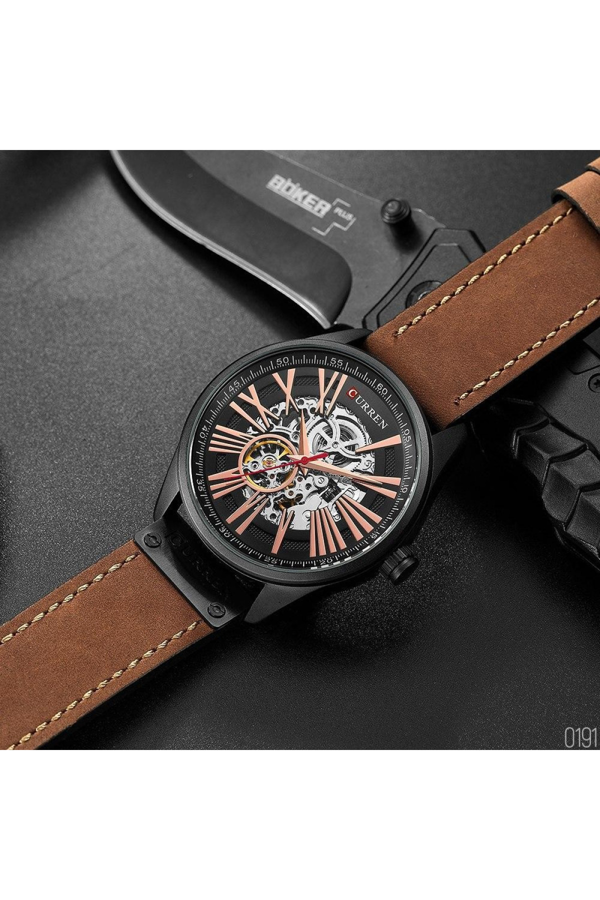 Наручні годинники Curren Curren Curren 8299 Black-Gold-Brown