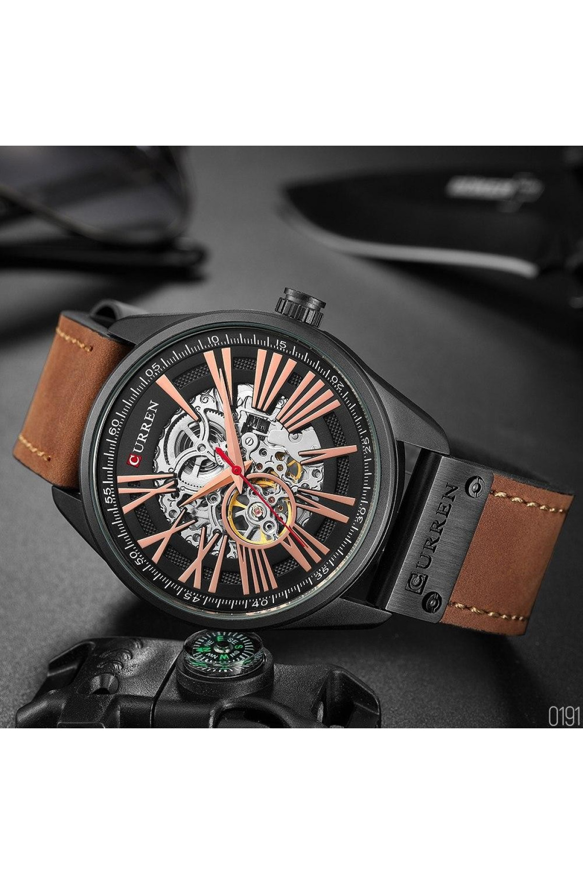 Наручні годинники Curren Curren Curren 8299 Black-Gold-Brown