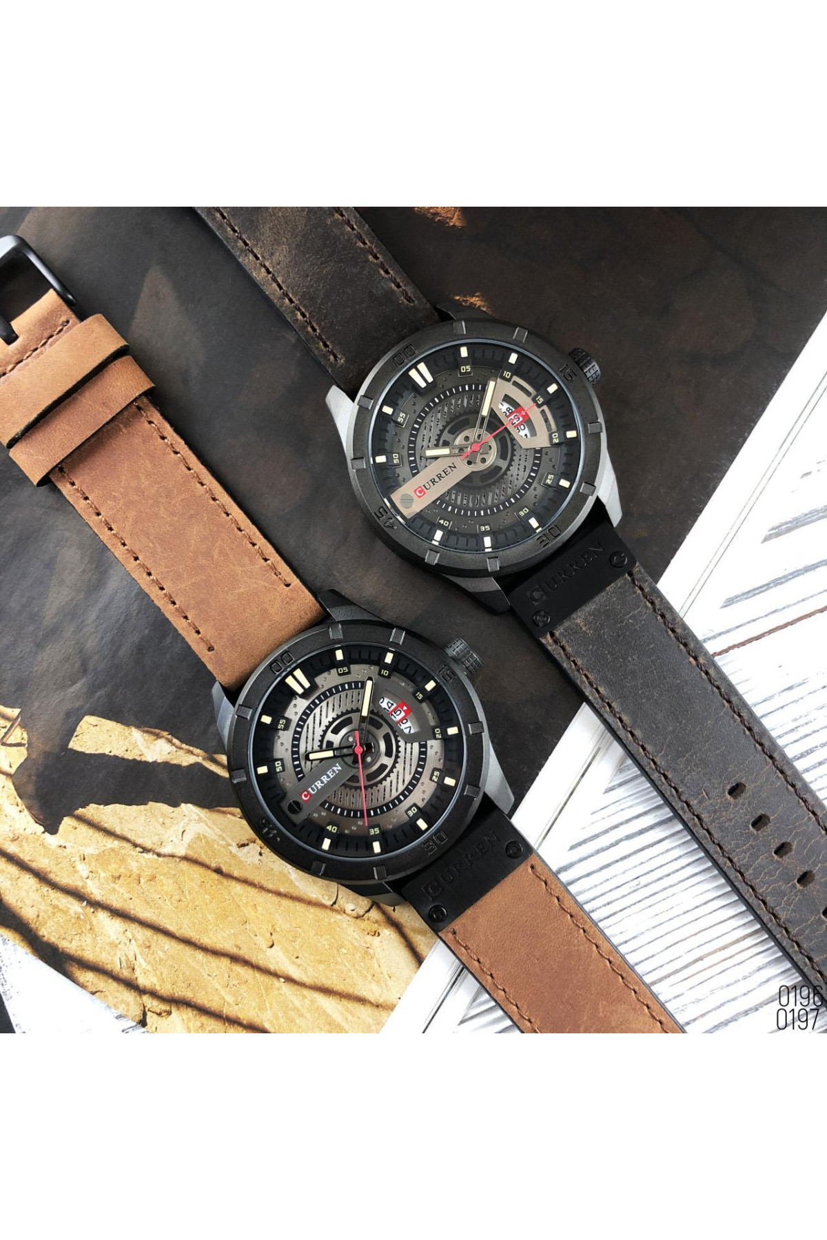 Наручні годинники Curren Curren Curren 8301 Black-Dark Brown