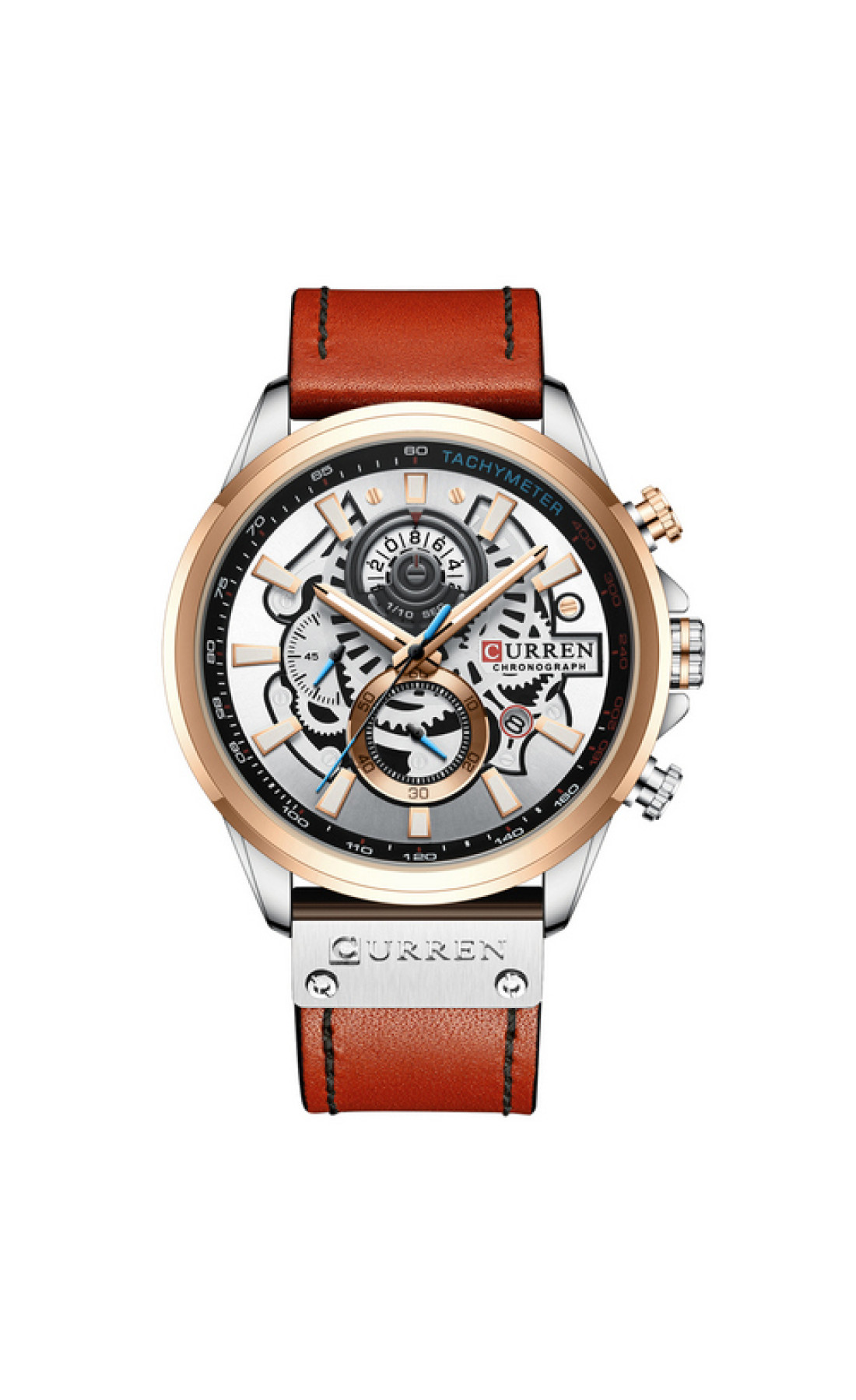 Наручні годинники Curren Curren Curren 8380 Silver-Cuprum-Brown
