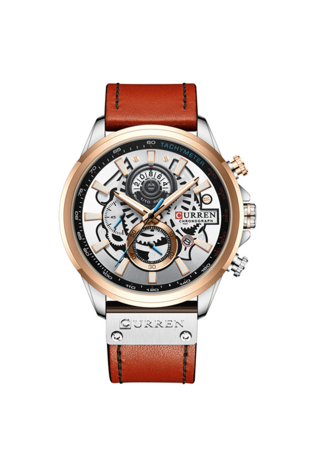 Наручні годинники Curren Curren Curren 8380 Silver-Cuprum-Brown