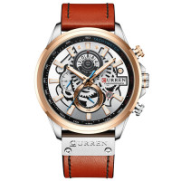 Наручні годинники Curren Curren Curren 8380 Silver-Cuprum-Brown