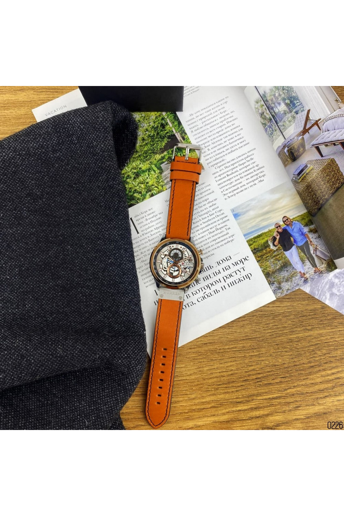 Наручні годинники Curren Curren Curren 8380 Silver-Cuprum-Brown