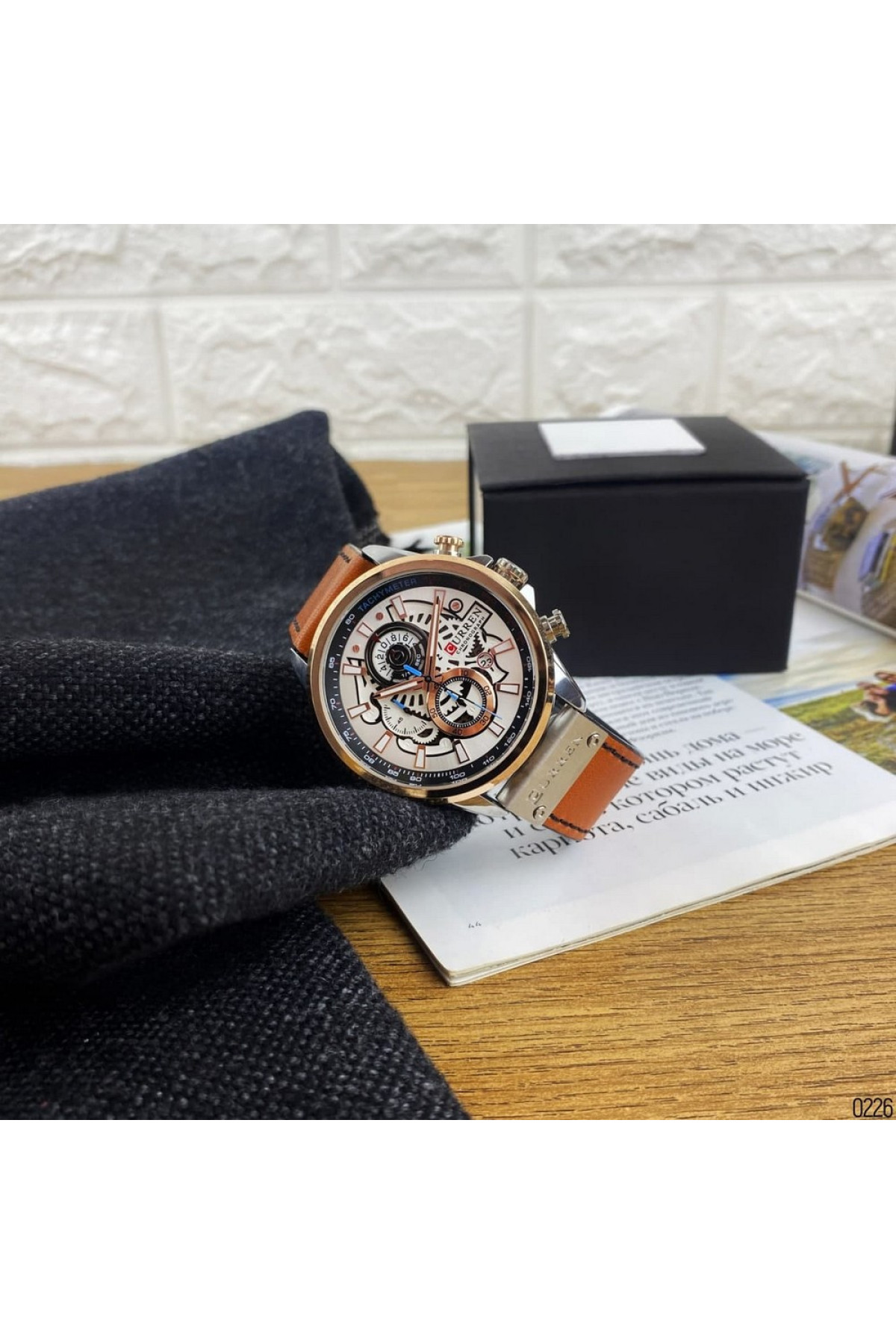 Наручні годинники Curren Curren Curren 8380 Silver-Cuprum-Brown