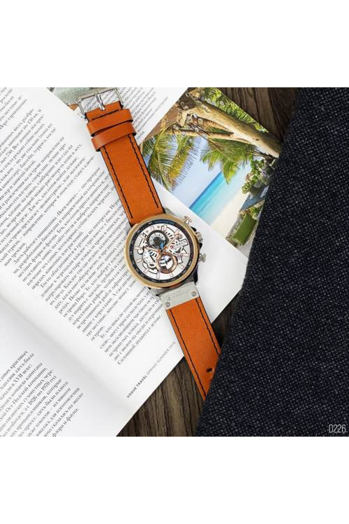 Наручні годинники Curren Curren Curren 8380 Silver-Cuprum-Brown