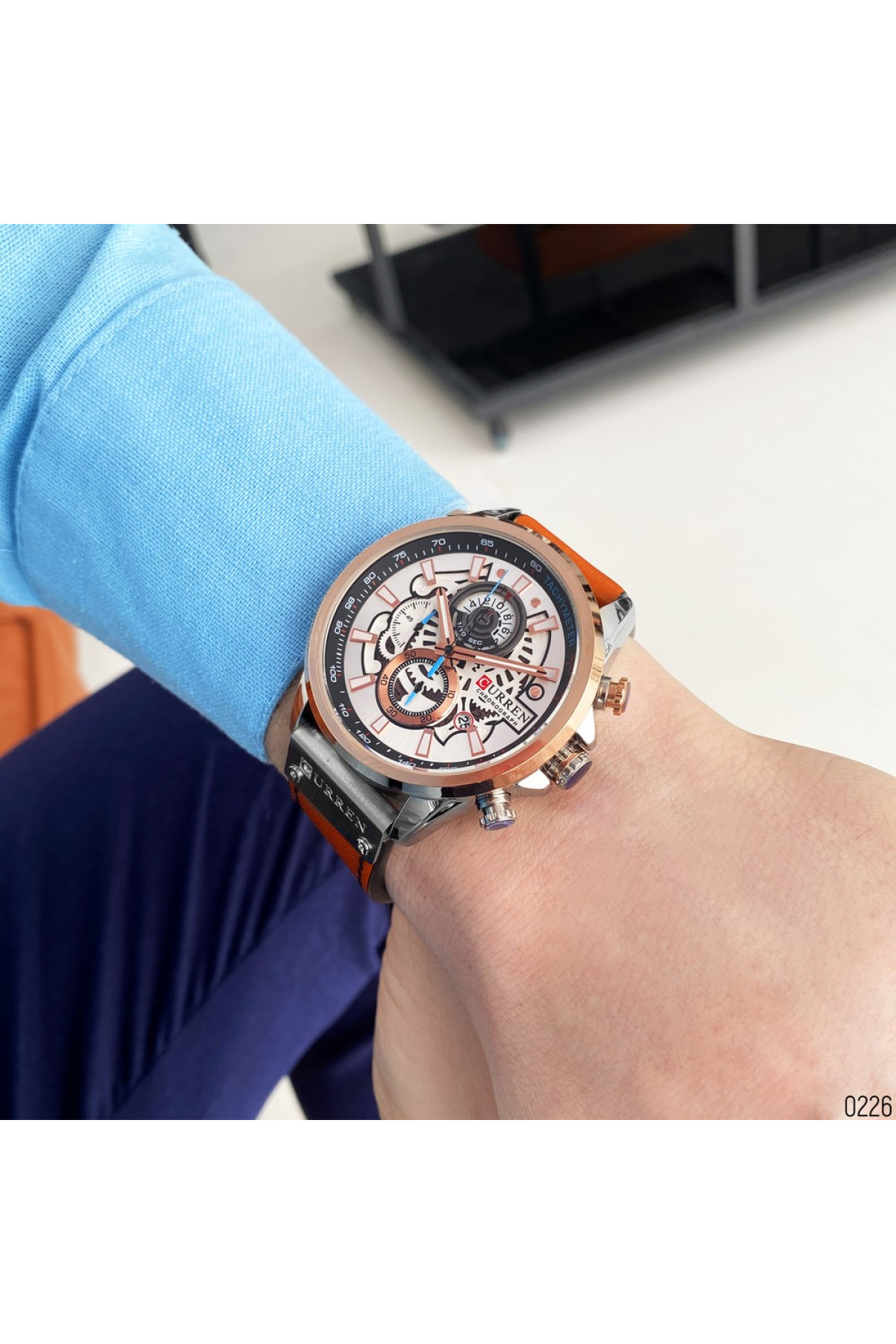 Наручні годинники Curren Curren Curren 8380 Silver-Cuprum-Brown