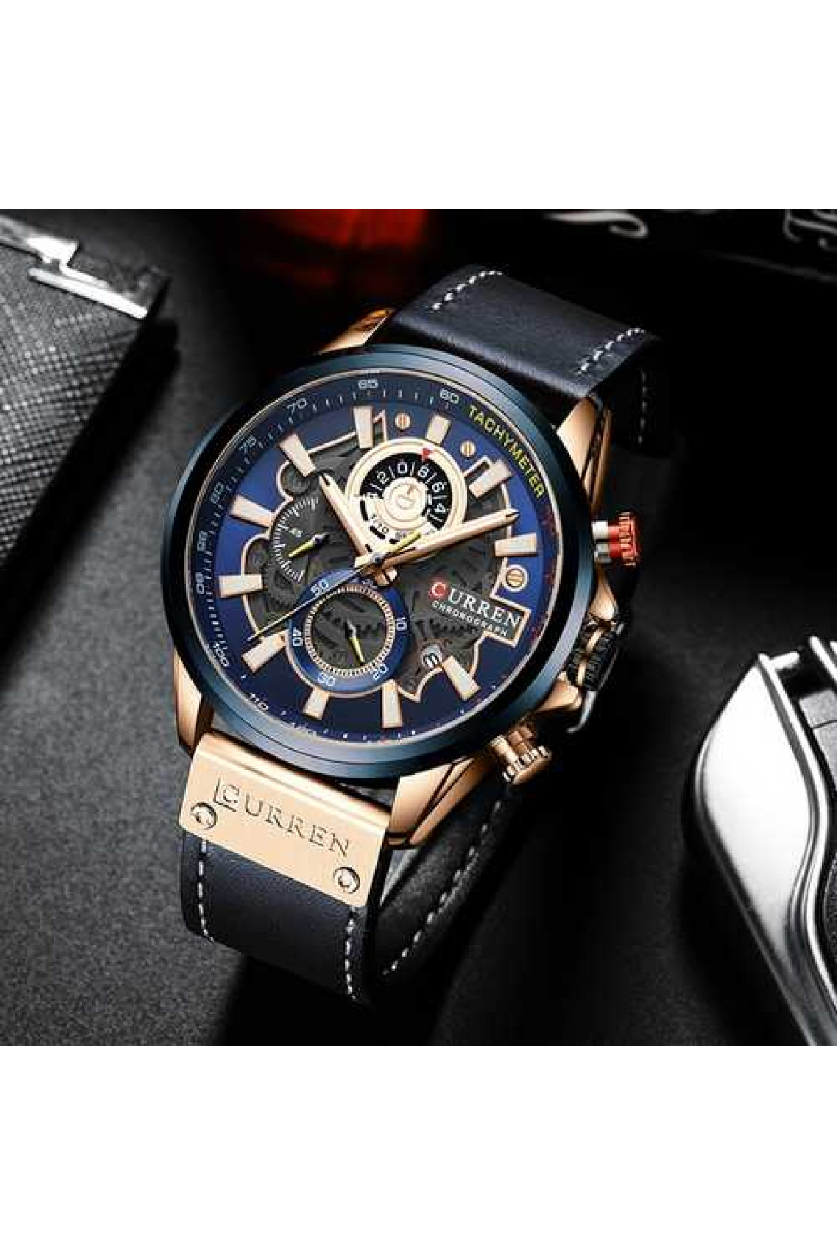 Наручні годинники Curren Curren Curren 8380 Blue-Cuprum