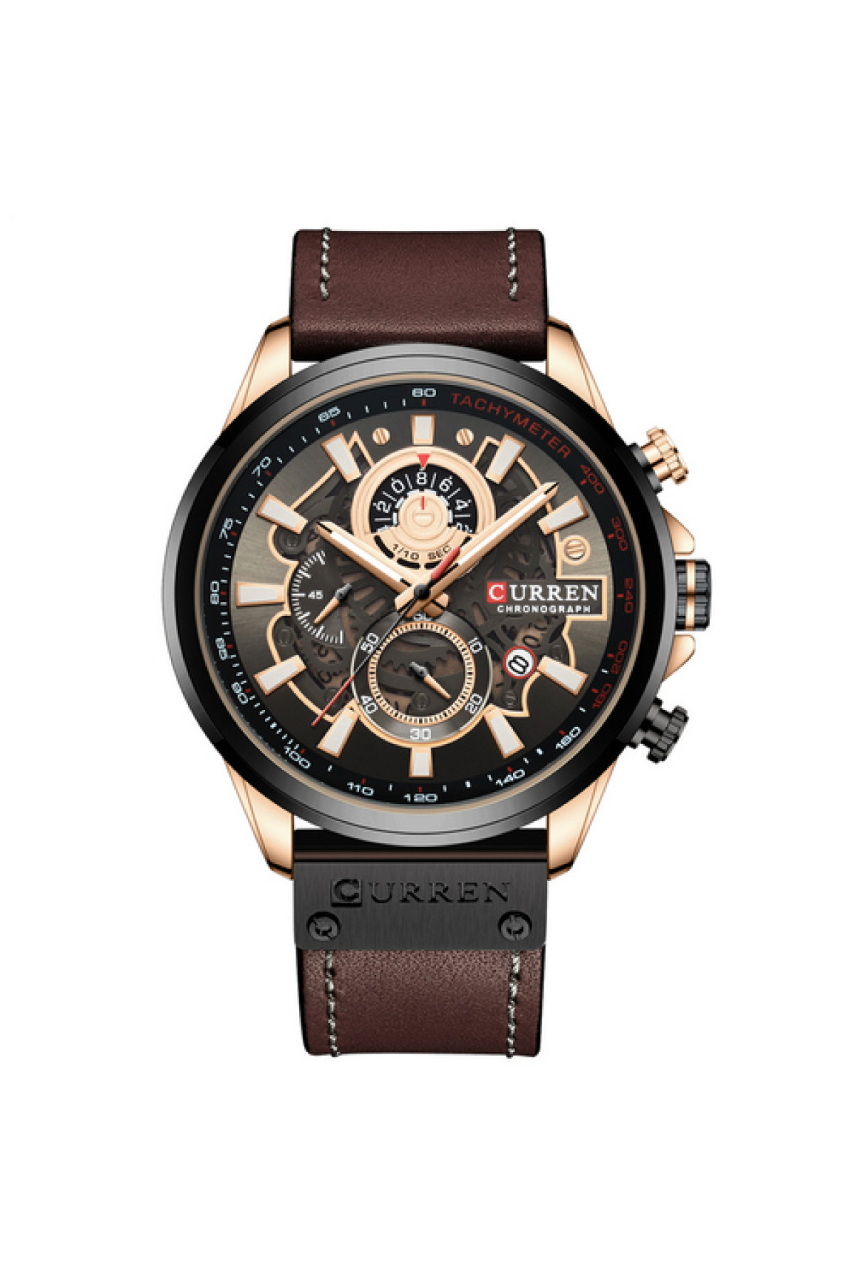 Наручні годинники Curren Curren Curren 8380 Black-Cuprum-Dark Brown
