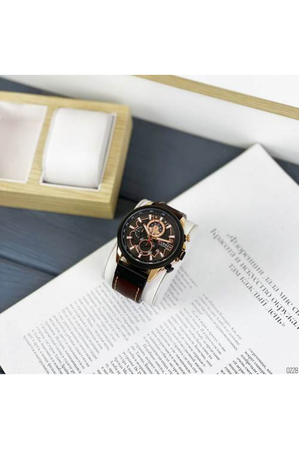 Наручні годинники Curren Curren Curren 8380 Black-Cuprum-Dark Brown